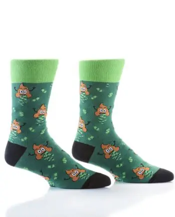 "Dollar Bills Y'all" Men's Novelty Crew Socks by Yo Sox