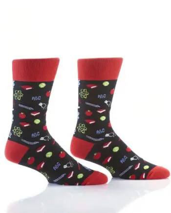 "Teacher" Men's Novelty Crew Socks by Yo Sox