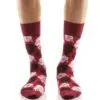 "Hawaii Floral" Men's Novelty Crew Socks by Yo Sox