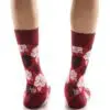 "Hawaii Floral" Men's Novelty Crew Socks by Yo Sox