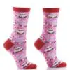 "Birthday Bash" Women's Novelty Crew Socks by Yo Sox