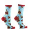 "Pizza Is Life" Women's Novelty Crew Socks by Yo Sox