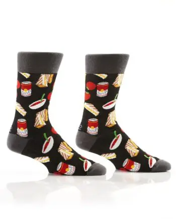 "Comfort Food" Men's Novelty Crew Socks by Yo Sox