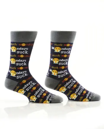 "I hate Mondays" Men's Novelty Crew Socks by Yo Sox