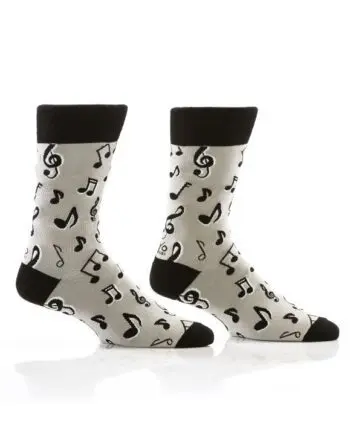 "Music" Men's Novelty Crew Socks by Yo Sox