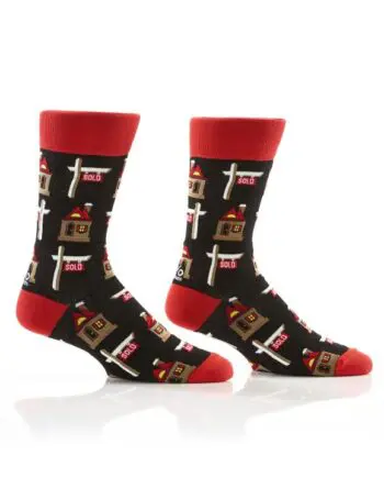 "Realtor" Men's Novelty Crew Socks by Yo Sox