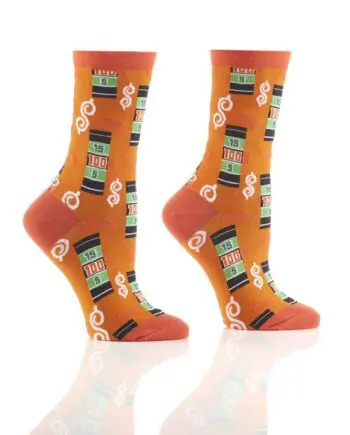 "Spin the Wheel" Women's Novelty Crew Socks by Yo Sox