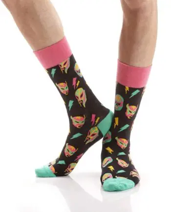 "Luchadores" Men's Novelty Crew Socks by Yo Sox