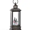 10.83" LED Water Lantern with Snowmen Family