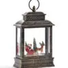 10.4" LED Water Lantern Santa in Sleigh