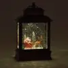10.4" LED Water Lantern Santa in Sleigh
