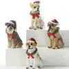 3.5" Christmas Dog Figurines