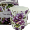 Pretty Chintzy - Purple Pansies Java Mug