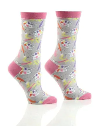 "Artist" Women's Novelty Crew Socks by Yo Sox