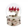 100MM Musical Cardinals Sitting on Tree Branch Water Globe