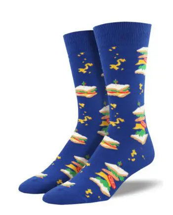 "Sandwiches" Men's Novelty Crew Socks by Socksmith