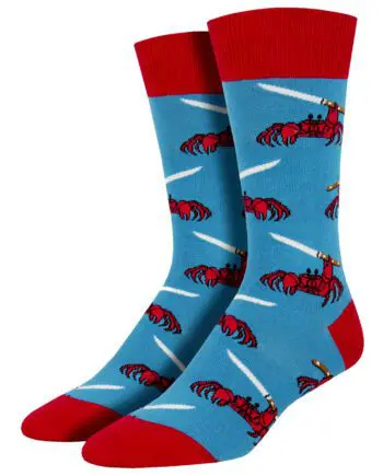 "Feeling Crabby" Men's Novelty Crew Socks by Socksmith