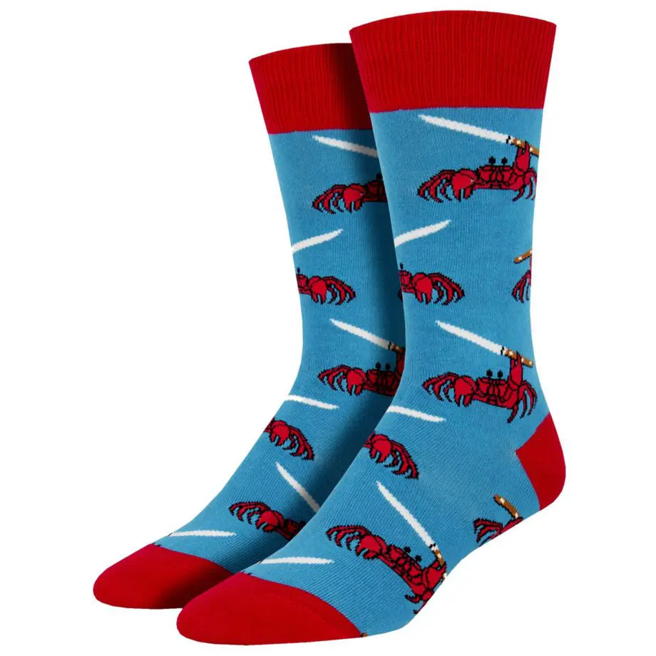 "Feeling Crabby" Men's Novelty Crew Socks by Socksmith