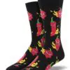 "Hot Stuff" Peppers Men's Novelty Crew Socks by Socksmith