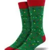 "Christmas Lights" Men's Novelty Crew Socks by Socksmith