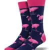 "Flamingo" Men's Novelty Crew Socks by Socksmith