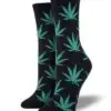 "Pot Leaves" Women's Novelty Crew Socks by Socksmith