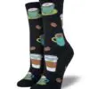 "Love You A Latte" Women's Novelty Crew Socks by Socksmith