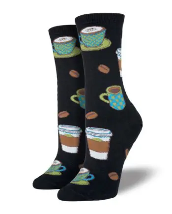 "Love You A Latte" Women's Novelty Crew Socks by Socksmith