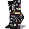 "Sushi" Women's Novelty Crew Socks by Socksmith