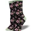 "Bamboo in Bloom" Bamboo Women's Novelty Crew Socks by Socksmith