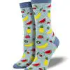 "Let's Get Fruity" Bamboo Women's Novelty Crew Socks by Socksmith