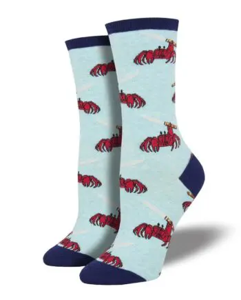 "Feeling Crabby" Women's Novelty Crew Socks by Socksmith