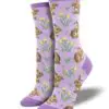 "Relaxed Rabbit" Women's Novelty Crew Socks by Socksmith