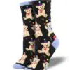 "Party Bear" Women's Novelty Crew Socks by Socksmith