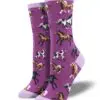 "Joy Ride" Horses Women's Novelty Crew Socks by Socksmith