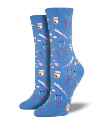 "MEDS" Women's Novelty Crew Socks by Socksmith