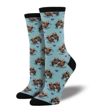 "Significant Otter" Women's Novelty Crew Socks by Socksmith