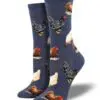 "Hen House" Women's Novelty Crew Socks by Socksmith