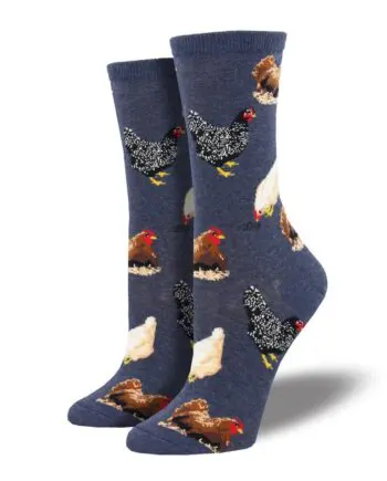 "Hen House" Women's Novelty Crew Socks by Socksmith