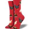 "Hen House" Women's Novelty Crew Socks by Socksmith