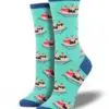 "Banana Split" Women's Novelty Crew Socks by Socksmith