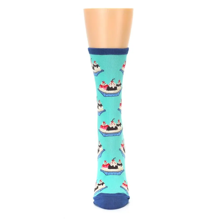 "Banana Split" Women's Novelty Crew Socks by Socksmith