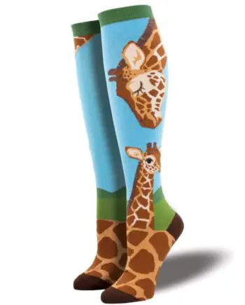 "Loving Giraffes" Women's Knee High Socks by Socksmith