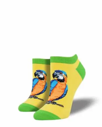 "A-Parrot-ly" Women's Novelty Shorties (PED) Socks by Socksmith