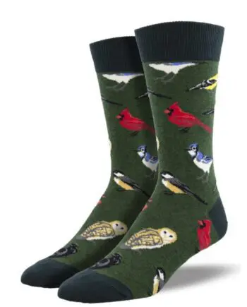 "Bird Is The Word" Men's Novelty Crew Socks