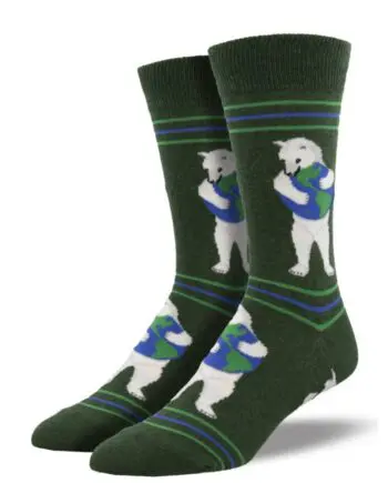 "Make A World of Difference" Men's Novelty Crew Socks