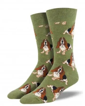 "Nothing But a Hound Dog" Men's Novelty Crew Socks