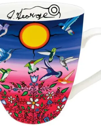 "Ancestors" Hummingbirds 18 oz. Signature Mug by Artist Jeffrey Red George