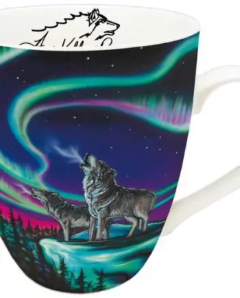 "Sky Dance – Wolf Song" 18 oz. Signature Mug by Artist Amy Keller-Rempp