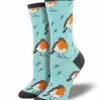 "Robin Your Heart" Women's Novelty Crew Socks